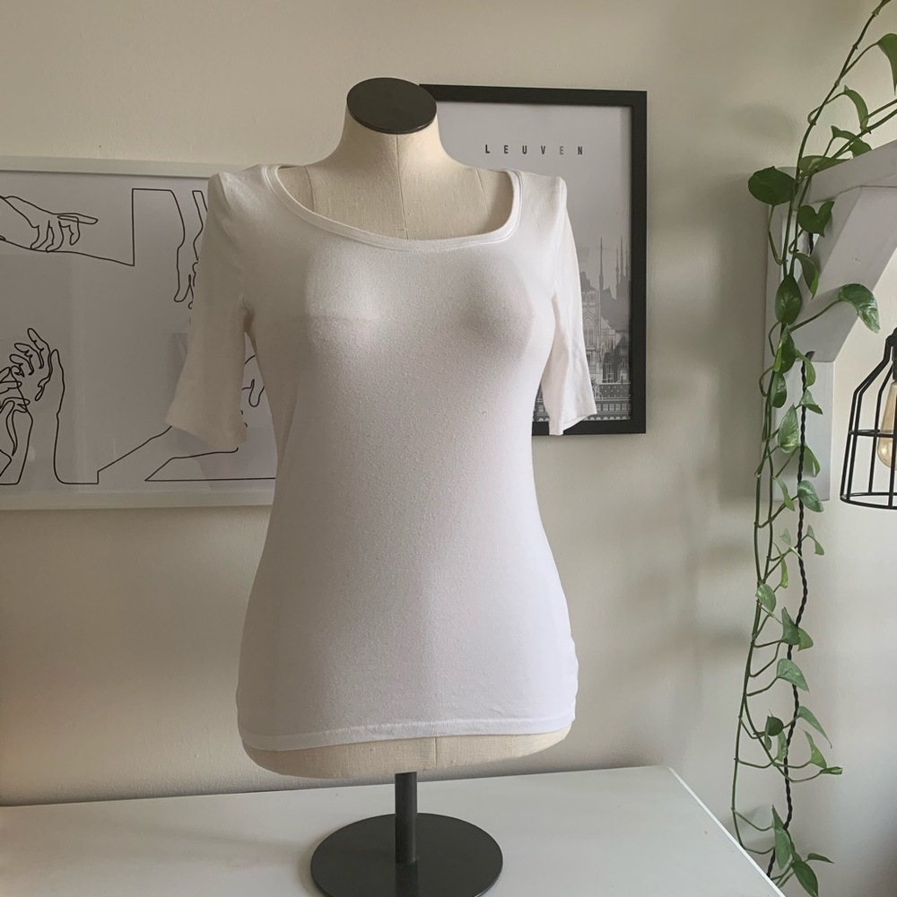 Soft white shirt with sleeves